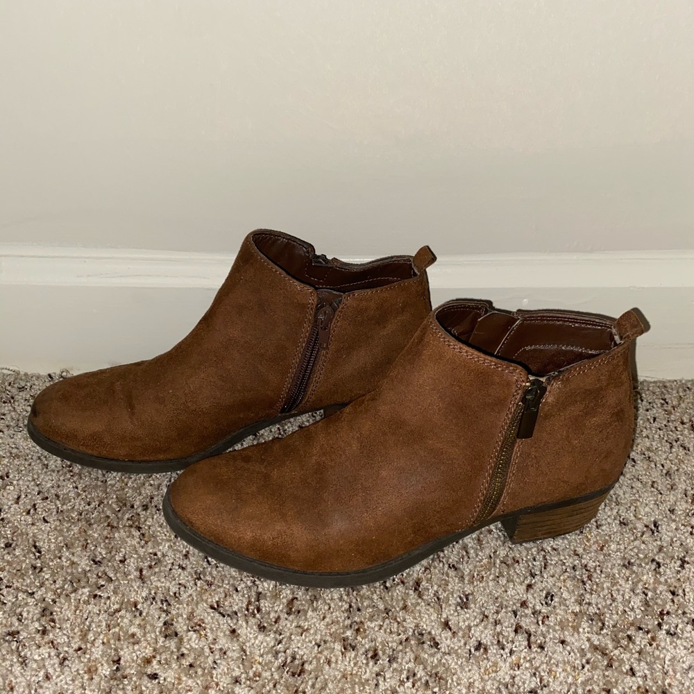 Brown booties
